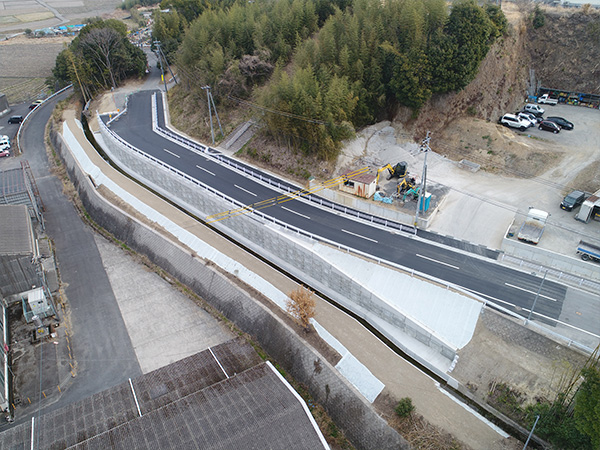 市道　木ノ上東院線(田原工区)道路改築(5工区)工事